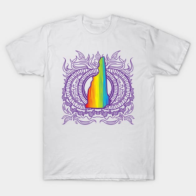 New Hampshire Mandala Pride T-Shirt by Manfish Inc.